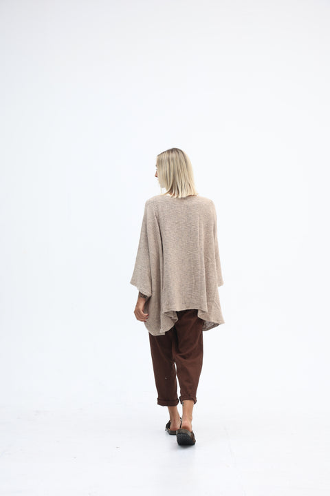 Aroma Cotton Hessian Jacket Cinnamon
