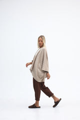Aroma Cotton Hessian Jacket Cinnamon