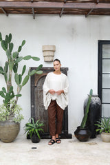 Aroma Cotton Hessian Jacket Natural