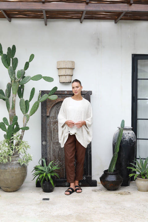 Aroma Cotton Hessian Jacket Natural
