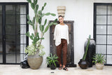 Aroma Cotton Hessian Jacket Natural
