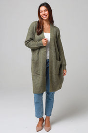 Charlotte the Label-Knitted jacket-Khaki