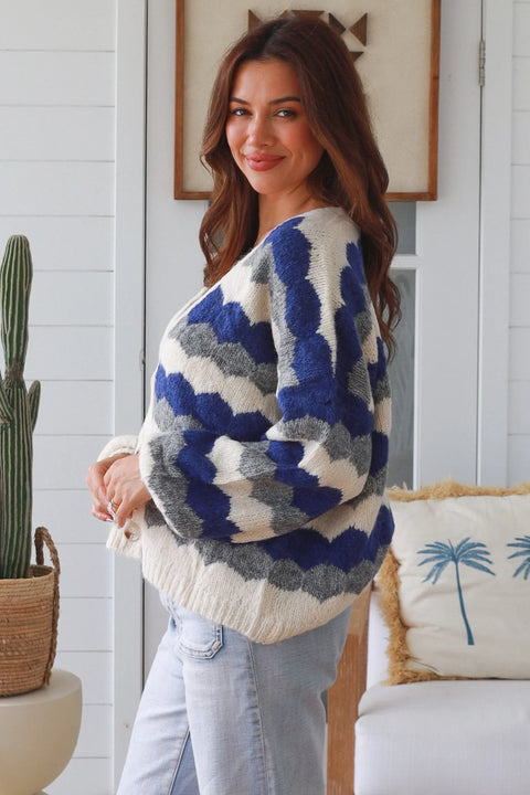 Candy Cardigan Blue