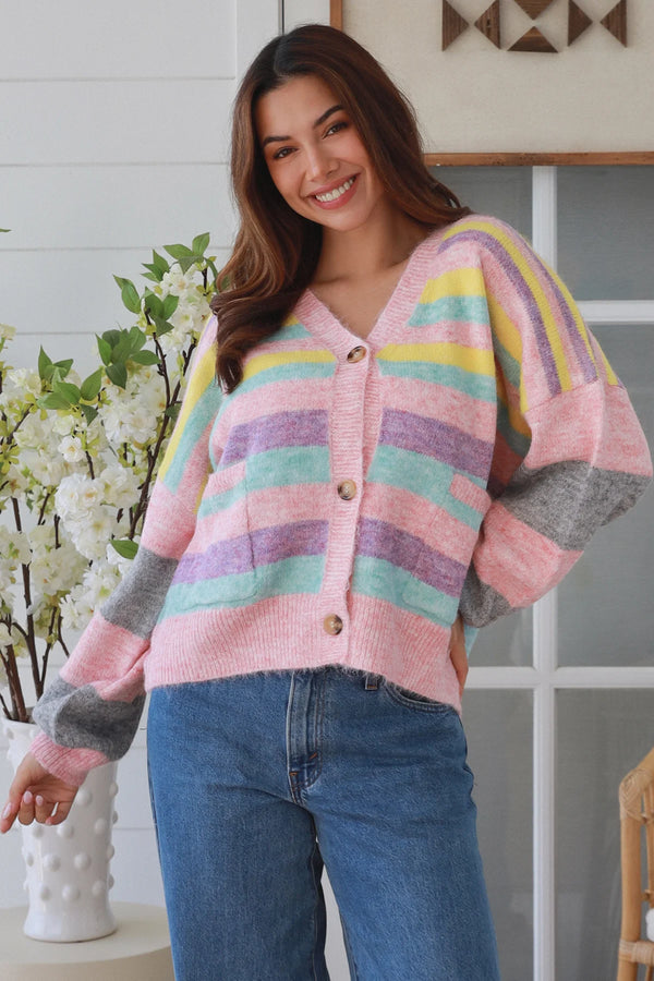 Jacqui Stripe Cardigan
