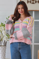 Jacqui Stripe Cardigan