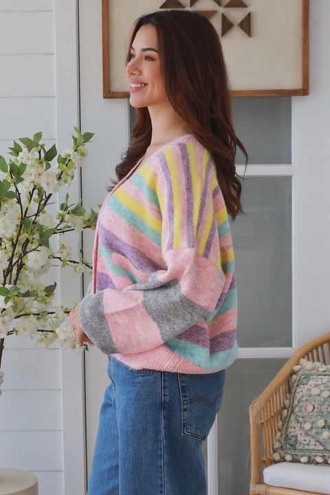 Jacqui Stripe Cardigan