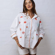 Summer Shirt-White Ocean