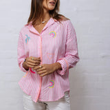 Summer Shirt-Pink Stripe