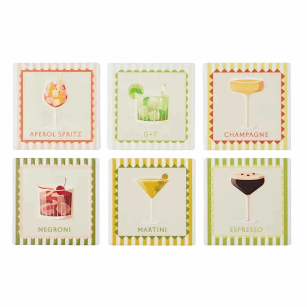 Aperitif Ceramic Coaster Assorted