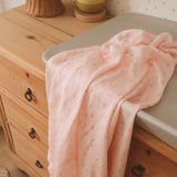 Fox & Fallow Dusty Roses Organic Muslin Wrap Swaddle