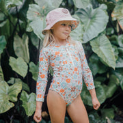 Long Sleeve Swimsuit Flower Market