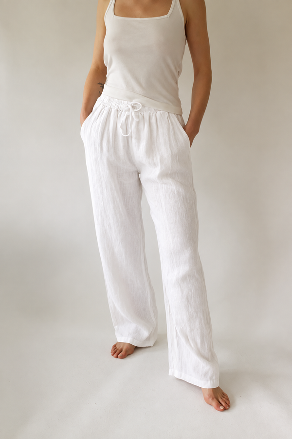 Straight Leg Linen pants