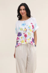 Basic Linen Tee Floral