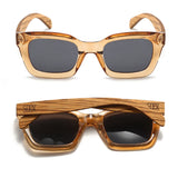 SOEK ZAHRA CHAMPAGNE l Smoky Polarised Lens l Walnut Arms