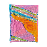 ZODA Pure Wool Scarf-Mauve Stripe Multi