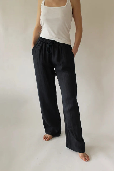 Straight Leg Linen pants