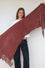 Chenille Scarf Clay