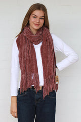 Chenille Scarf Clay