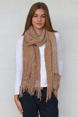 Chenille Scarf Caramel