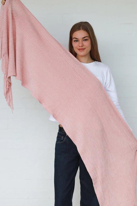 Chenille Scarf Pink