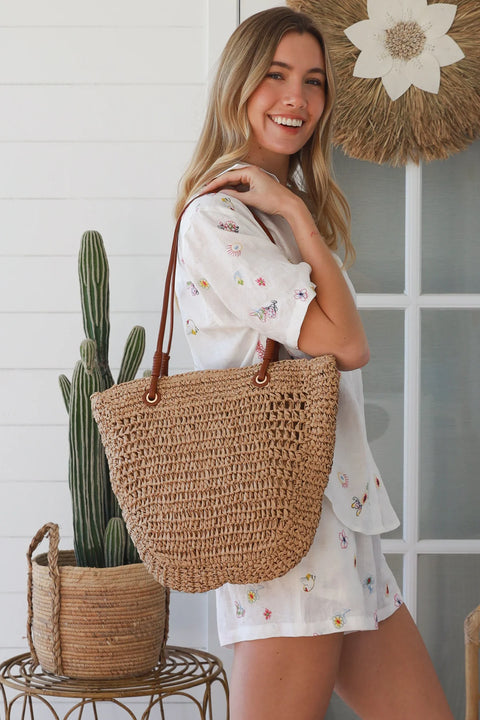 Sia raffia bag Natural