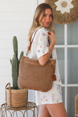Chelsea raffia bag Natural