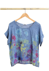 Basic Linen Tee Floral