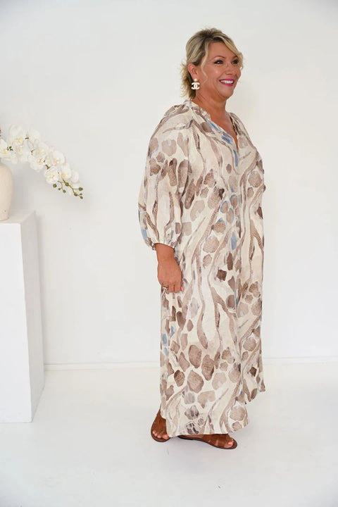 Lamonde Dress | Beige