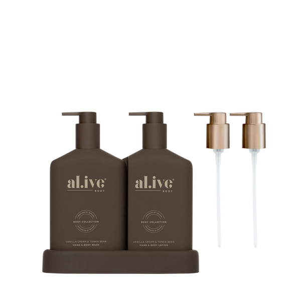 transformative wash & lotion duo - vanilla cream & tonka bean
