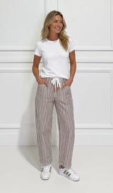Carter Barrel Jeans Chocolate Stripe