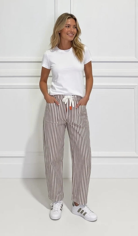 Carter Barrel Jeans Chocolate Stripe