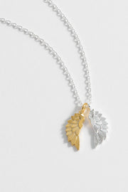 Estella Bartlett- Wing Necklace - Silver And Gold Plated