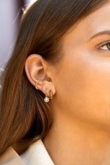 Estella Bartlett-Gold Disc Hook Earrings