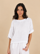 Harper Linen Top