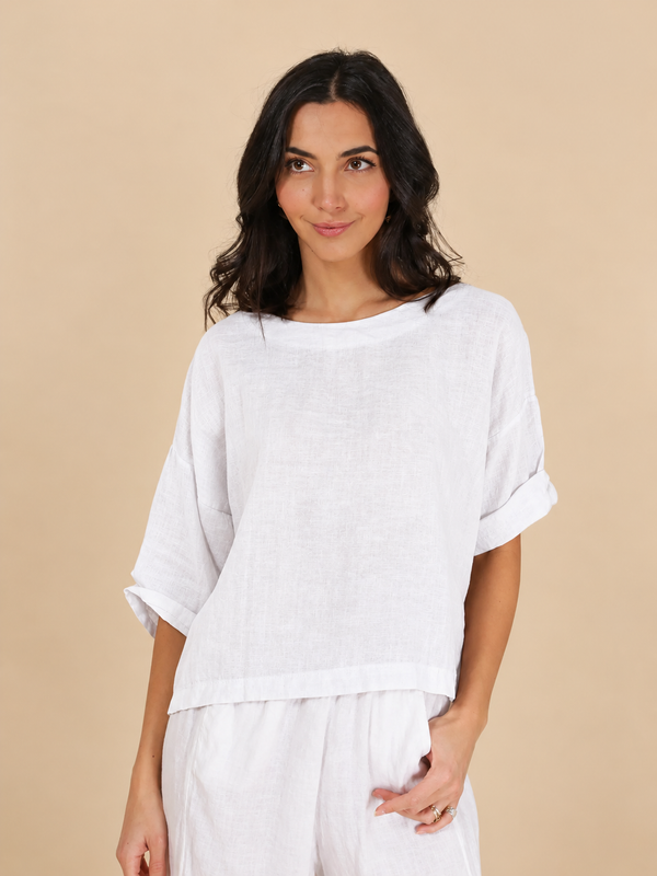 Harper Linen Top