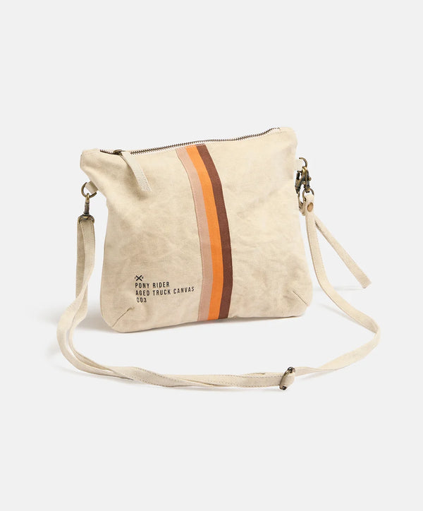 Escapee Clutch Bag | Natural Stripe