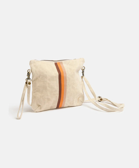 Escapee Clutch Bag | Natural Stripe