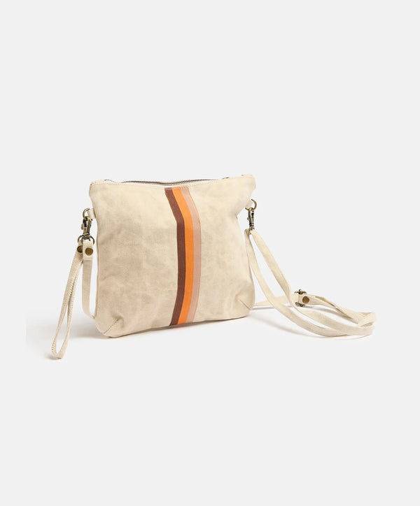 Escapee Clutch Bag | Natural Stripe