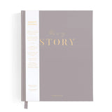 Fox & Fallow-This Is My Story Memoir Journal Grey Boxed