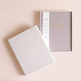 Fox & Fallow-This Is My Story Memoir Journal Grey Boxed