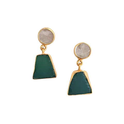 Farrah Earrings Green