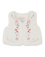 Orchard Bloom Faux Fur Vest