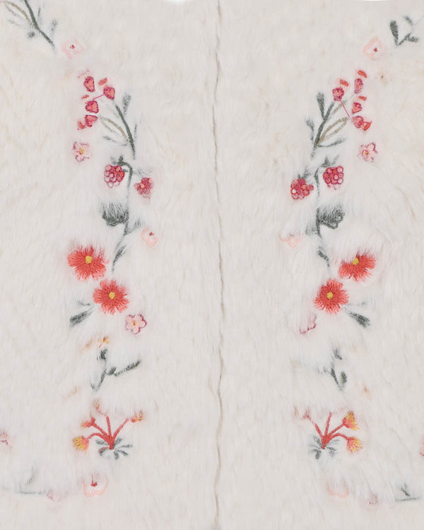 Orchard Bloom Faux Fur Vest