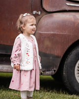 Orchard Bloom Faux Fur Vest