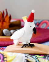 Tara Treasures- Felt Australian Cockatoo Christmas Ornament