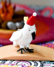 Tara Treasures- Felt Australian Cockatoo Christmas Ornament