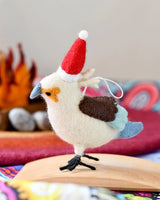 Tara Treasures- Felt Australian Kookaburra Christmas Ornament