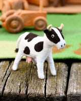 Tara Treasures-Felt Cow Farm Animal Toy