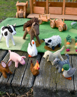 Tara Treasures-Felt Cat Farm Animal Toy