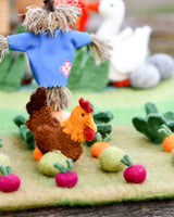 Tara Treasures-Felt Chicken Farm Animal Toy